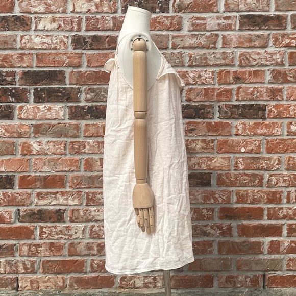 J. Crew 100% cotton beige sleeveless dress w/ruffles / S / Excellent condition - Picture 4 of 12